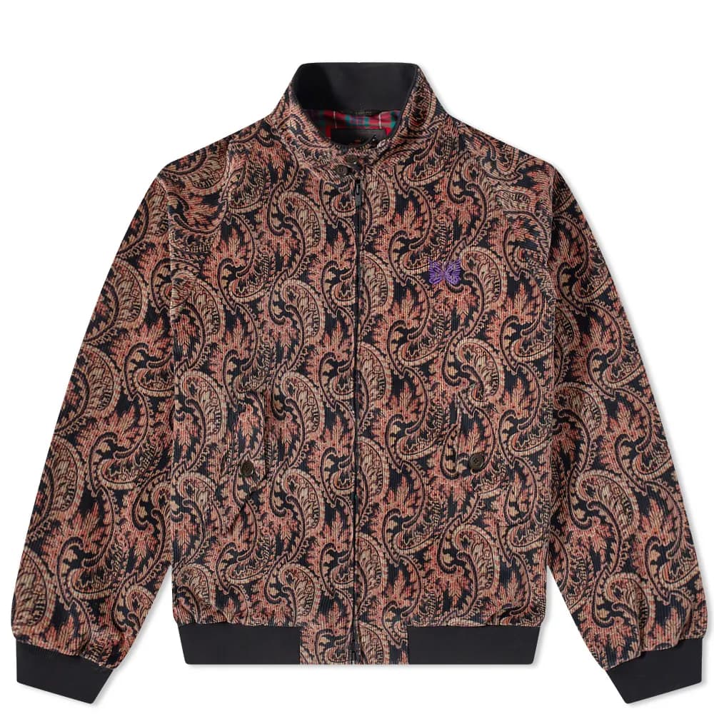 Needles x Baracuta G9 Printed Corduroy Jacket Paisley Black | END 爆発的な割引 (black) g9 baracuta needles サイズ40 ミリタリージャケット
